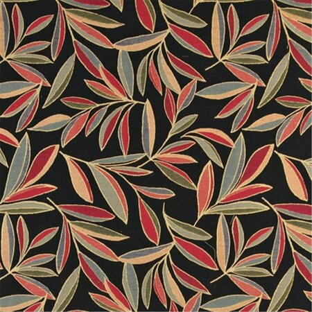 FINE-LINE 54 in. Wide Red- Blue And Orange- Foliage Leaves Contemporary Upholstery Fabric FI2943209
